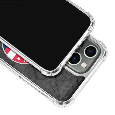 NBA Washington Wizards Black Rust iPhone 13 Pro Clear Case