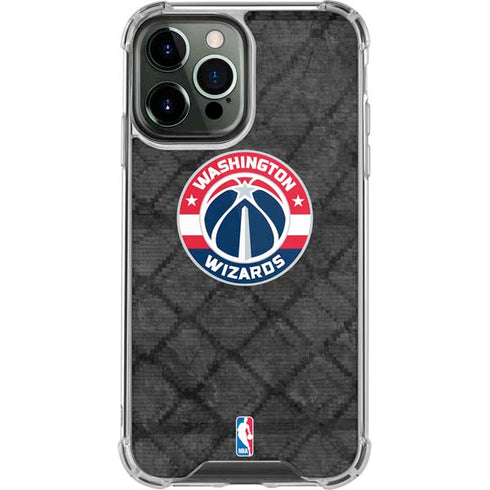 NBA Washington Wizards Black Rust iPhone 13 Pro Max Clear Case