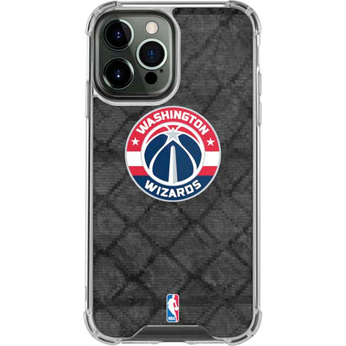 NBA Washington Wizards Black Rust iPhone 14 Pro Max Clear Case