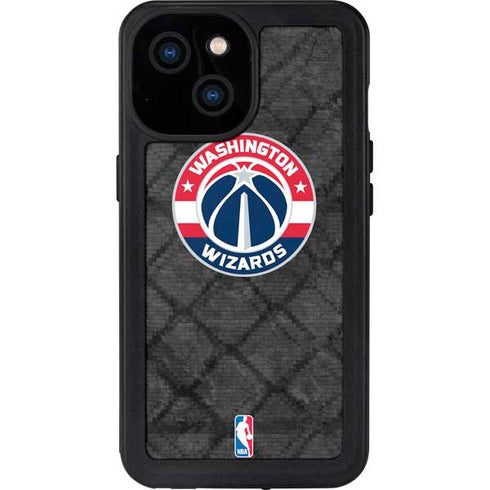 NBA Washington Wizards Black Rust iPhone 15 Waterproof Case
