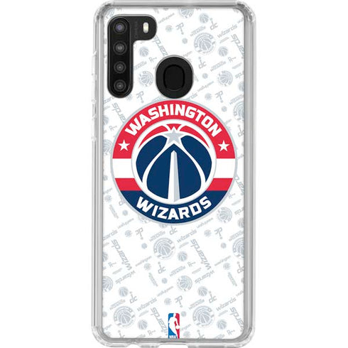 NBA Washington Wizards Blast Galaxy A21 Clear Case