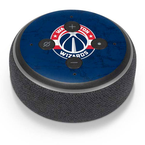 NBA Washington Wizards Blue Distressed Amazon Echo Dot Skin