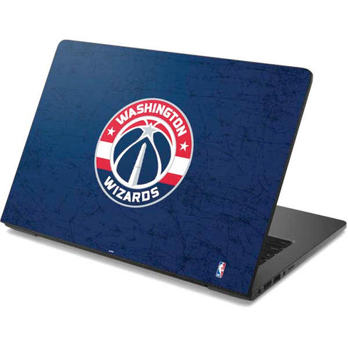 NBA Washington Wizards Blue Distressed Dell Chromebook Skin