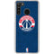 NBA Washington Wizards Blue Distressed Galaxy A21 Clear Case