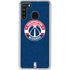 NBA Washington Wizards Blue Distressed Galaxy A21 Clear Case