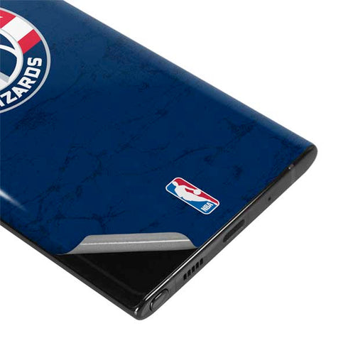 NBA Washington Wizards Blue Distressed Galaxy Note 10 Skin