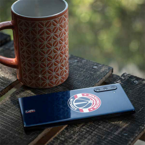 NBA Washington Wizards Blue Distressed Galaxy Note 10 Skin