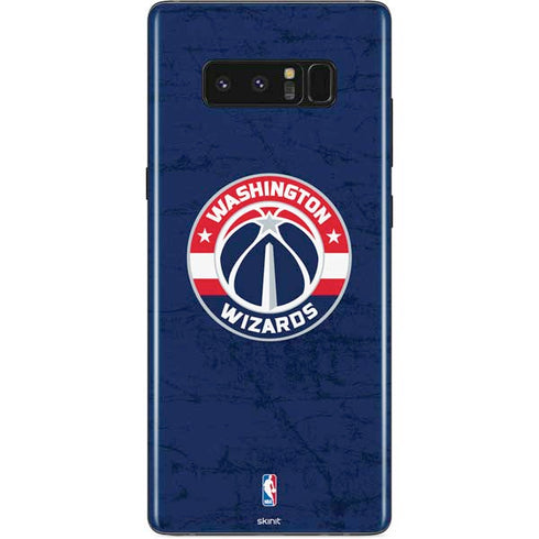 NBA Washington Wizards Blue Distressed Galaxy Note 8 Skin
