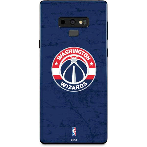 NBA Washington Wizards Blue Distressed Galaxy Note 9 Skin