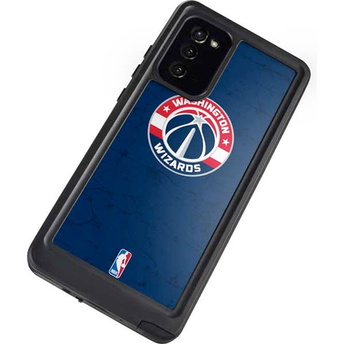 NBA Washington Wizards Blue Distressed Galaxy Note20 5G Waterproof Case