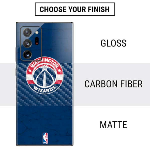 NBA Washington Wizards Blue Distressed Galaxy Note20 Ultra 5G Skin
