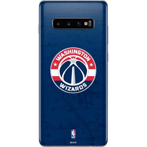 NBA Washington Wizards Blue Distressed Galaxy S10 Plus Skin