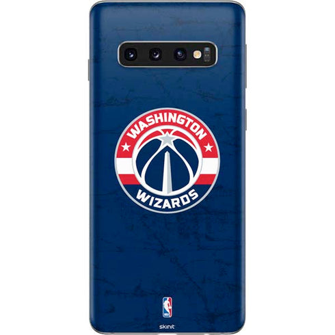 NBA Washington Wizards Blue Distressed Galaxy S10 Skin