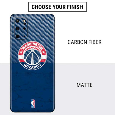 NBA Washington Wizards Blue Distressed Galaxy S20 Plus Skin