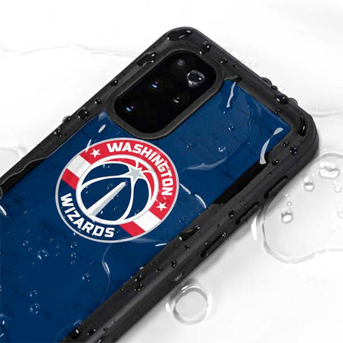 NBA Washington Wizards Blue Distressed Galaxy S20 Plus Waterproof Case