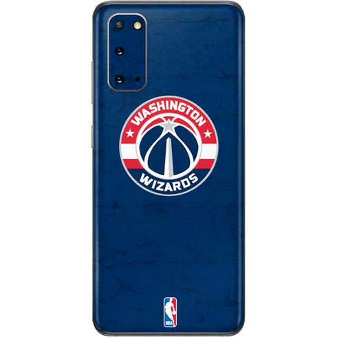 NBA Washington Wizards Blue Distressed Galaxy S20 Skin