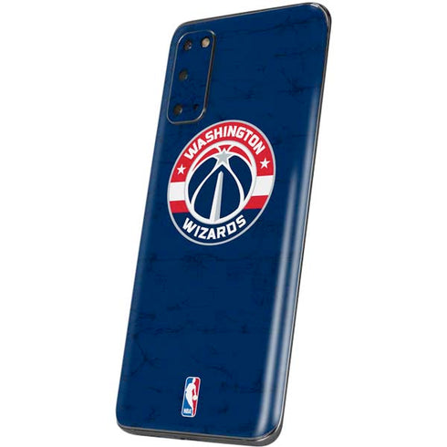 NBA Washington Wizards Blue Distressed Galaxy S20 Skin