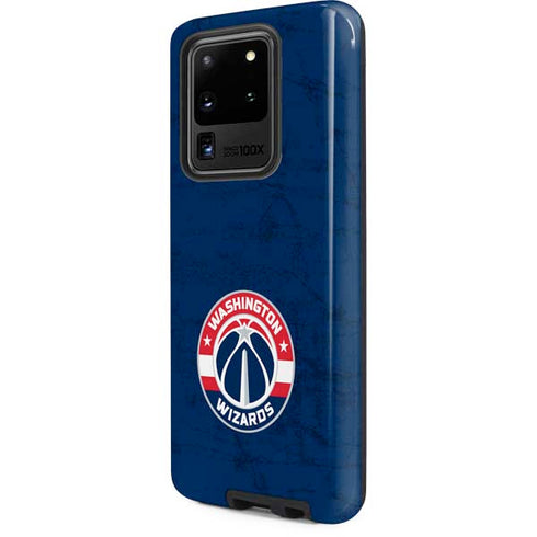 NBA Washington Wizards Blue Distressed Galaxy S20 Ultra 5G Pro Case