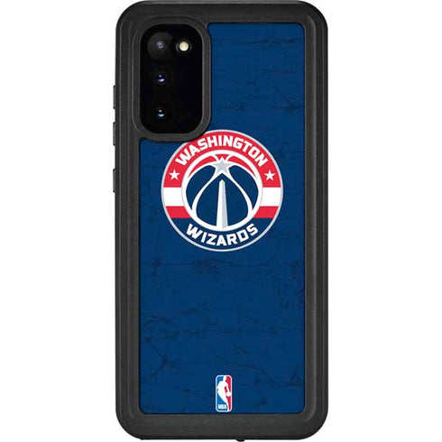 NBA Washington Wizards Blue Distressed Galaxy S20 Waterproof Case