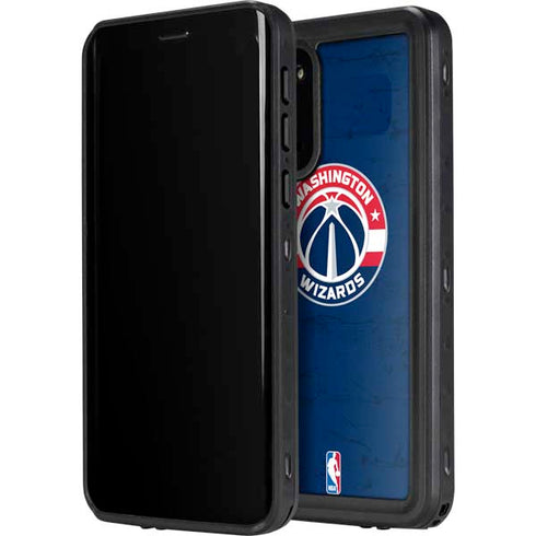 NBA Washington Wizards Blue Distressed Galaxy S20 Waterproof Case