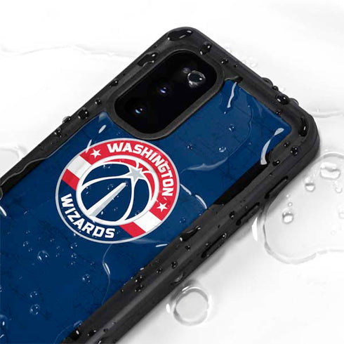 NBA Washington Wizards Blue Distressed Galaxy S20 Waterproof Case