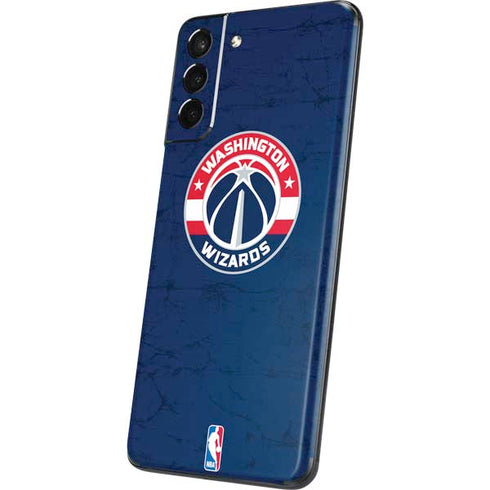 NBA Washington Wizards Blue Distressed Galaxy S21 5G Skin