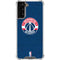 NBA Washington Wizards Blue Distressed Galaxy S21 FE Clear Case