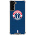 NBA Washington Wizards Blue Distressed Galaxy S21 FE Clear Case
