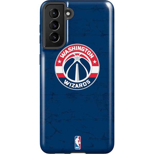 NBA Washington Wizards Blue Distressed Galaxy S21 Plus 5G Pro Case