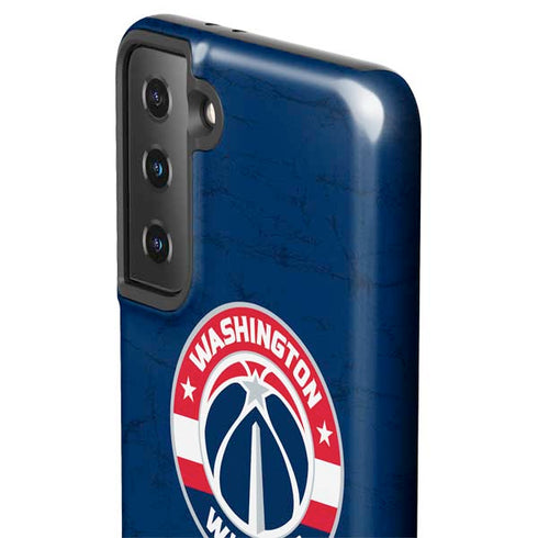 NBA Washington Wizards Blue Distressed Galaxy S21 Plus 5G Pro Case