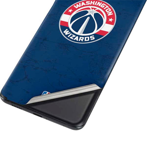NBA Washington Wizards Blue Distressed Galaxy S21 Plus 5G Skin