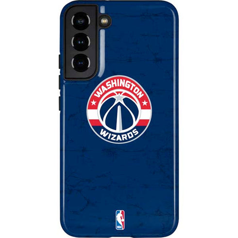 NBA Washington Wizards Blue Distressed Galaxy S22 Plus Pro Case