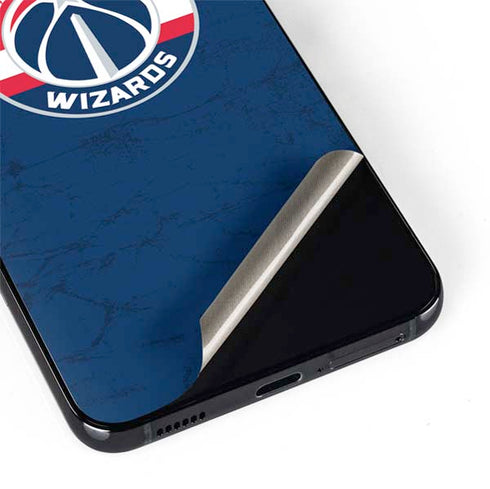 NBA Washington Wizards Blue Distressed Galaxy S22 Plus Skin