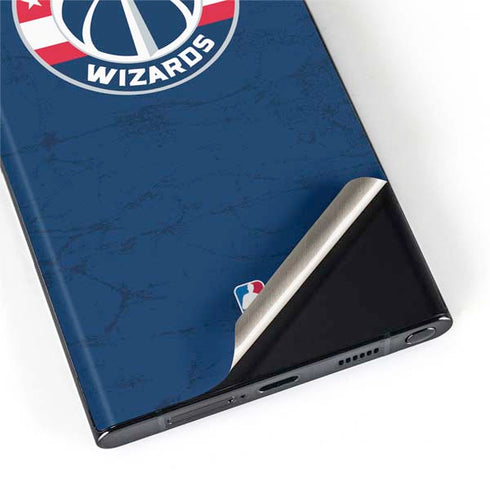 NBA Washington Wizards Blue Distressed Galaxy S22 Ultra Skin