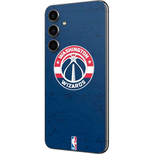 NBA Washington Wizards Blue Distressed Galaxy S23 FE Skin