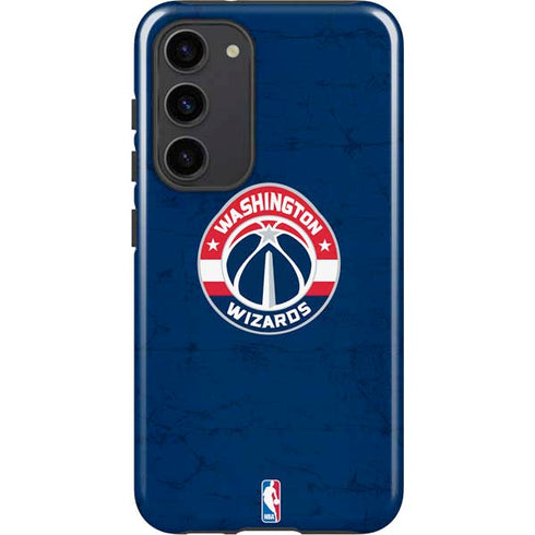 NBA Washington Wizards Blue Distressed Galaxy S23 Plus Pro Case
