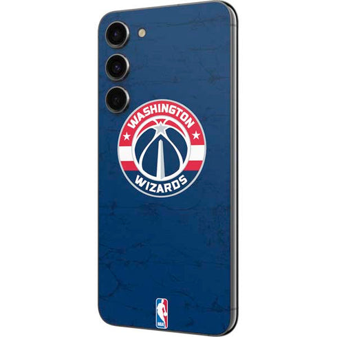 NBA Washington Wizards Blue Distressed Galaxy S23 Plus Skin