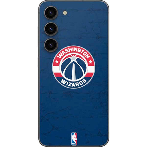 NBA Washington Wizards Blue Distressed Galaxy S23 Skin