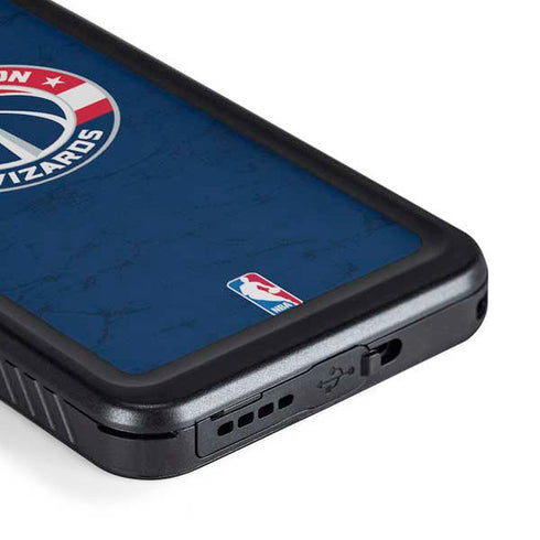 NBA Washington Wizards Blue Distressed Galaxy S23 Waterproof Case