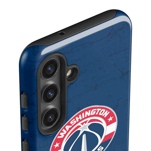 NBA Washington Wizards Blue Distressed Galaxy S24 Plus Impact Case
