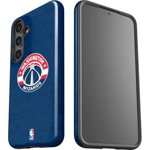 NBA Washington Wizards Blue Distressed Galaxy S24 Plus Impact Case