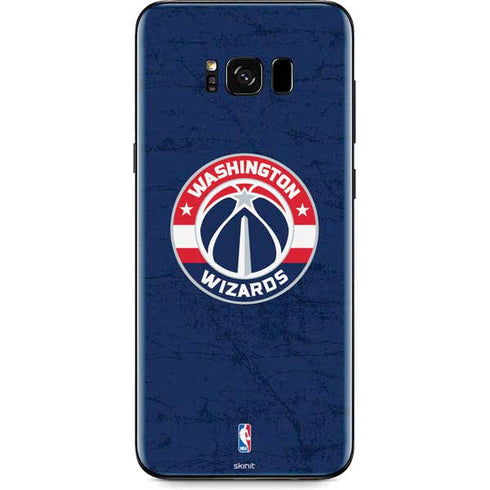 NBA Washington Wizards Blue Distressed Galaxy S8 Plus Skin