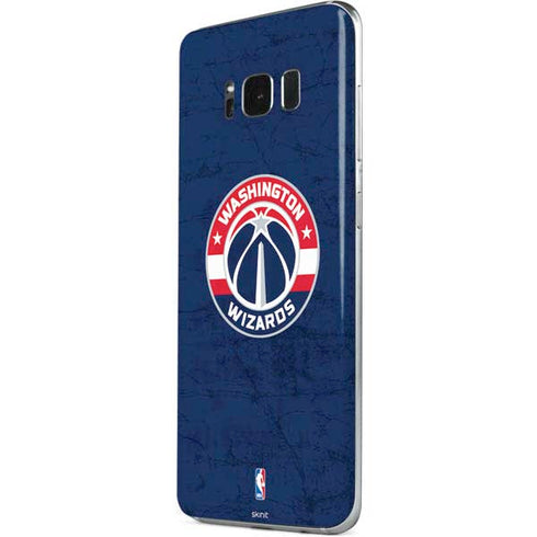 NBA Washington Wizards Blue Distressed Galaxy S8 Plus Skin