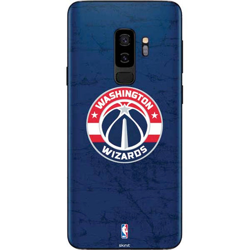 NBA Washington Wizards Blue Distressed Galaxy S9 Plus Skin