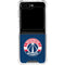 NBA Washington Wizards Blue Distressed Galaxy Z Flip5 5G Clear Case