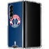 NBA Washington Wizards Blue Distressed Galaxy Z Fold4 5G Clear Case