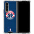 NBA Washington Wizards Blue Distressed Galaxy Z Fold4 5G Clear Case