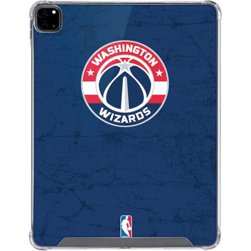 NBA Washington Wizards Blue Distressed iPad Pro 12.9in (2020) Clear Case