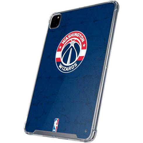 NBA Washington Wizards Blue Distressed iPad Pro 12.9in (2020) Clear Case