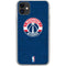NBA Washington Wizards Blue Distressed iPhone 11 Clear Case